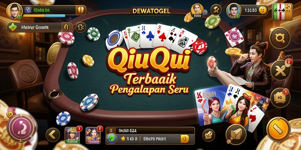 Tampilan gameplay seru dalam DEWATOGEL QiuQiu.