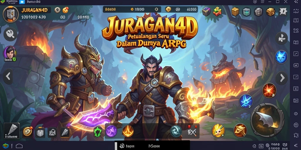 Tampilan gameplay JURAGAN4D yang penuh aksi dan petualangan.
