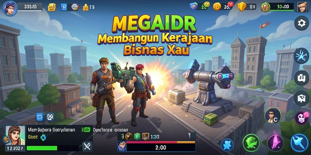 Tampilan gameplay MEGAIDR yang menarik dan penuh strategi.