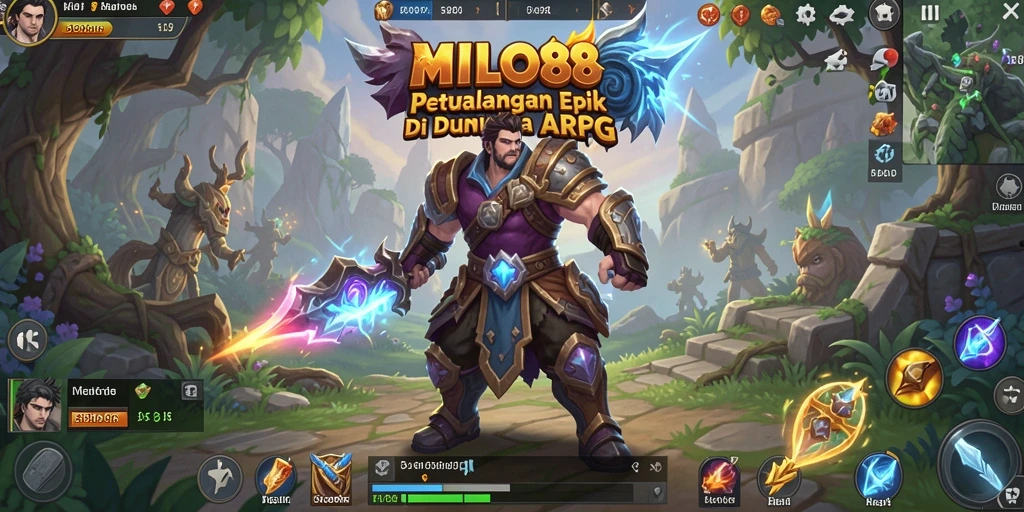 Screenshot <strong>MILO88</strong> menampilkan aksi pertempuran yang intens dalam dunia ARPG.